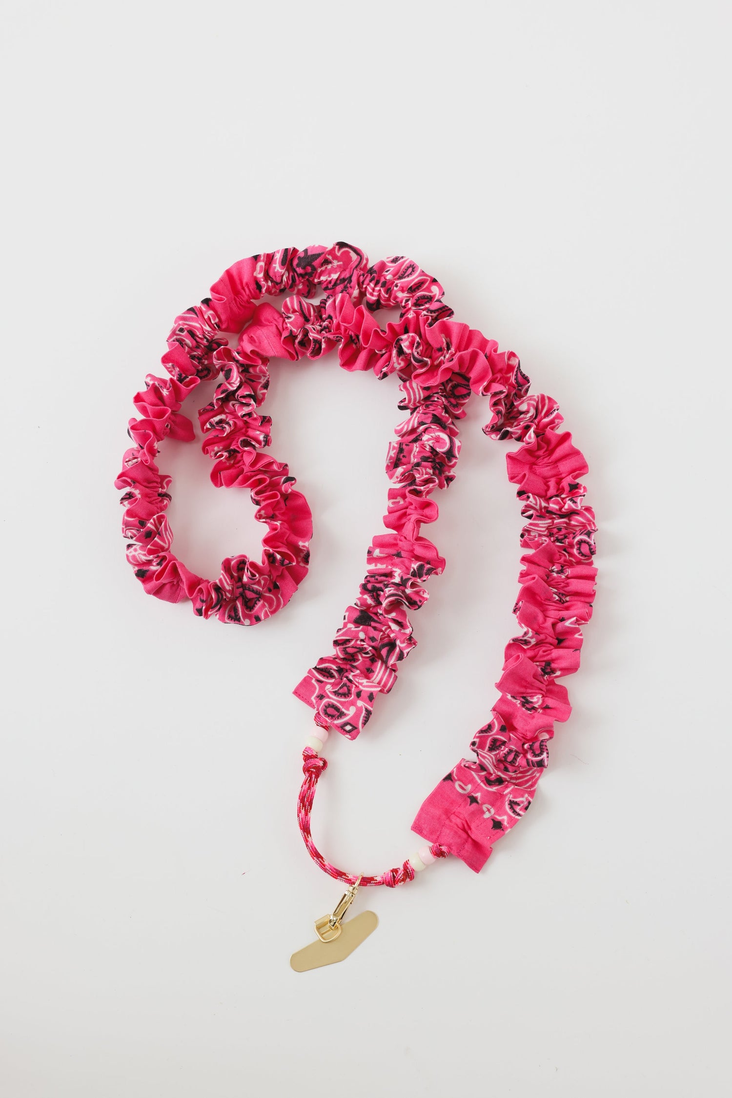 Cordon de Téléphone Froufrou Rose Bonbon - Maison Saussure