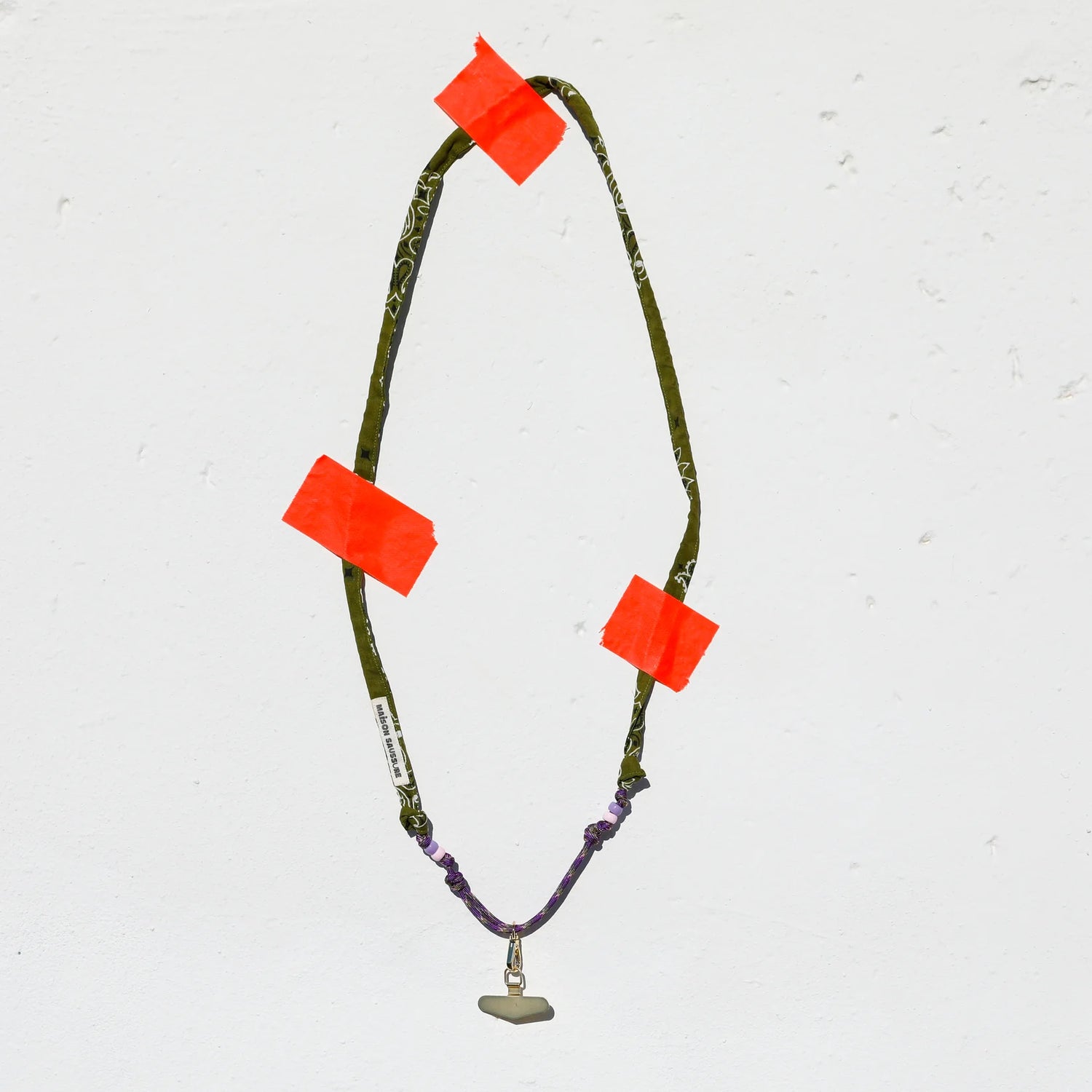 Cordon de Téléphone Vert Olive - Maison Saussure