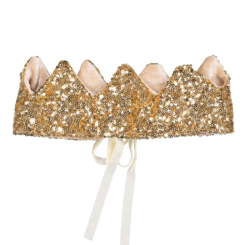 Photo de couronne sequins dores luciole et petit pois 1 par Les Biscottes