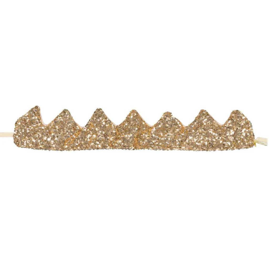 Photo de couronne sequins dores luciole et petit pois 3 par Les Biscottes