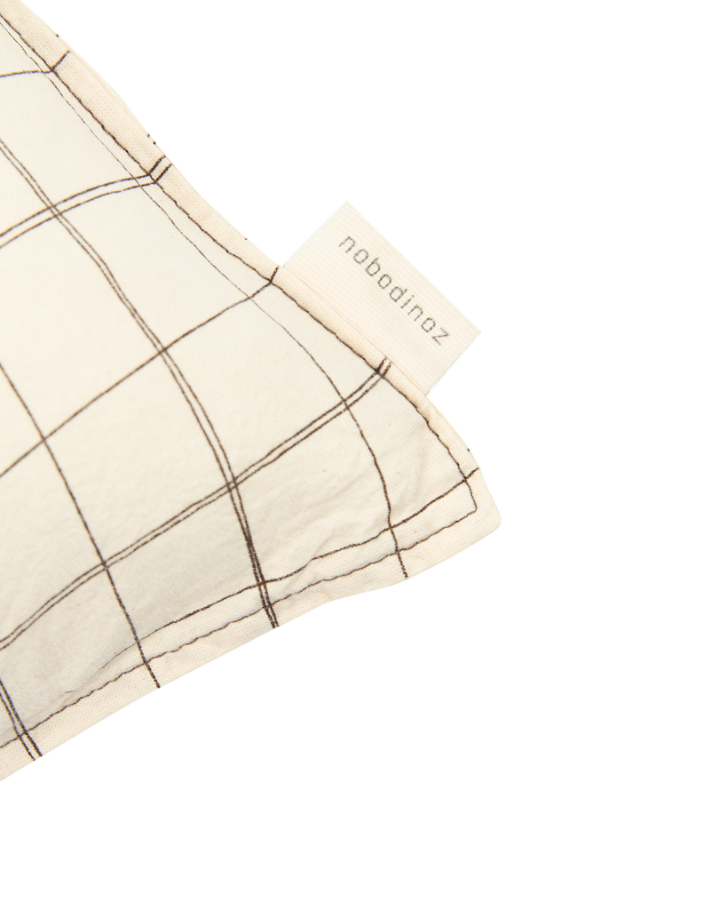 Coussin Rectangulaire Natural Grid - Nobodinoz