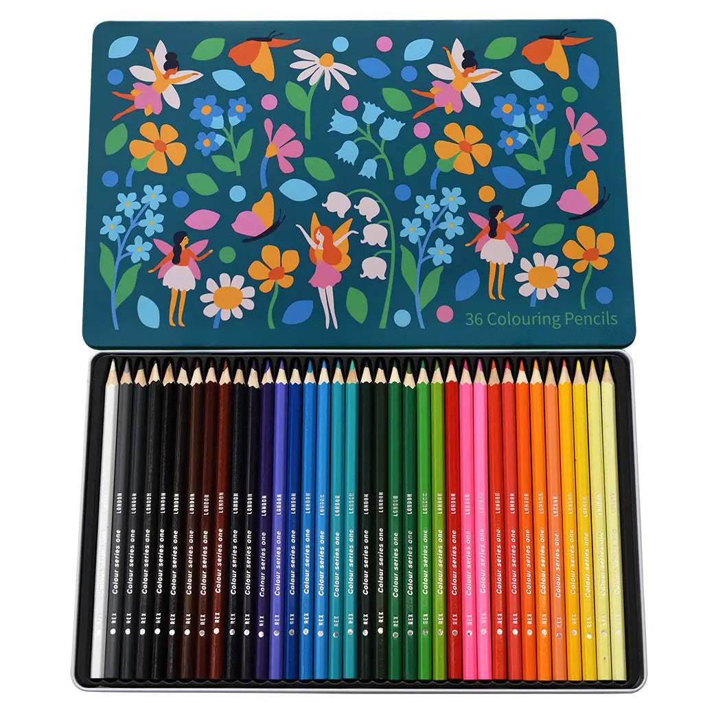Boîte de Crayons de Couleur Fées - Rex