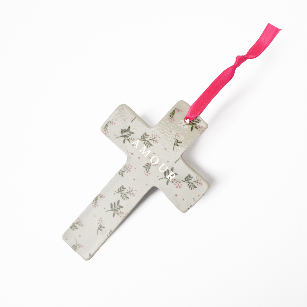 Croix Murale Pink Berry "Amour" - Baubels