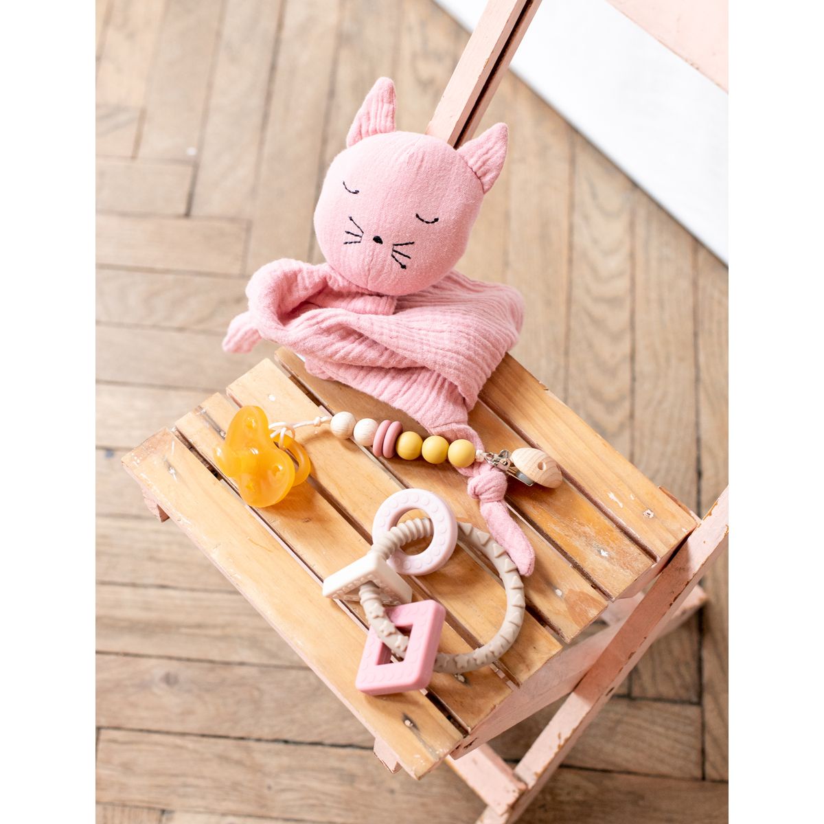 Doudou Chouchou Vieux Rose - Petit Toi