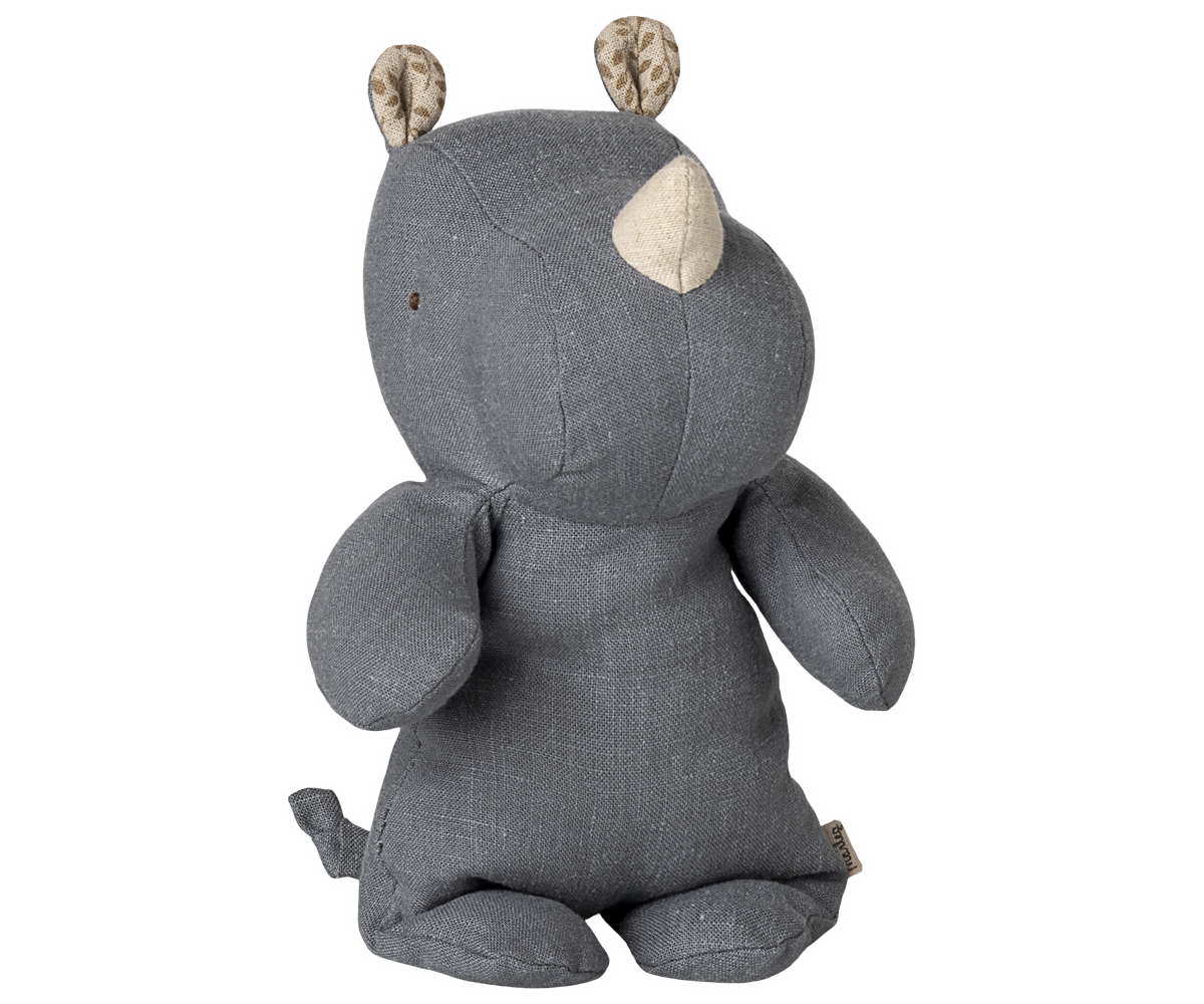 Doudou Rhino Bleu Grisé - Maileg