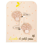 Photo de duo barrettes champignons luciole 1 par Les Biscottes