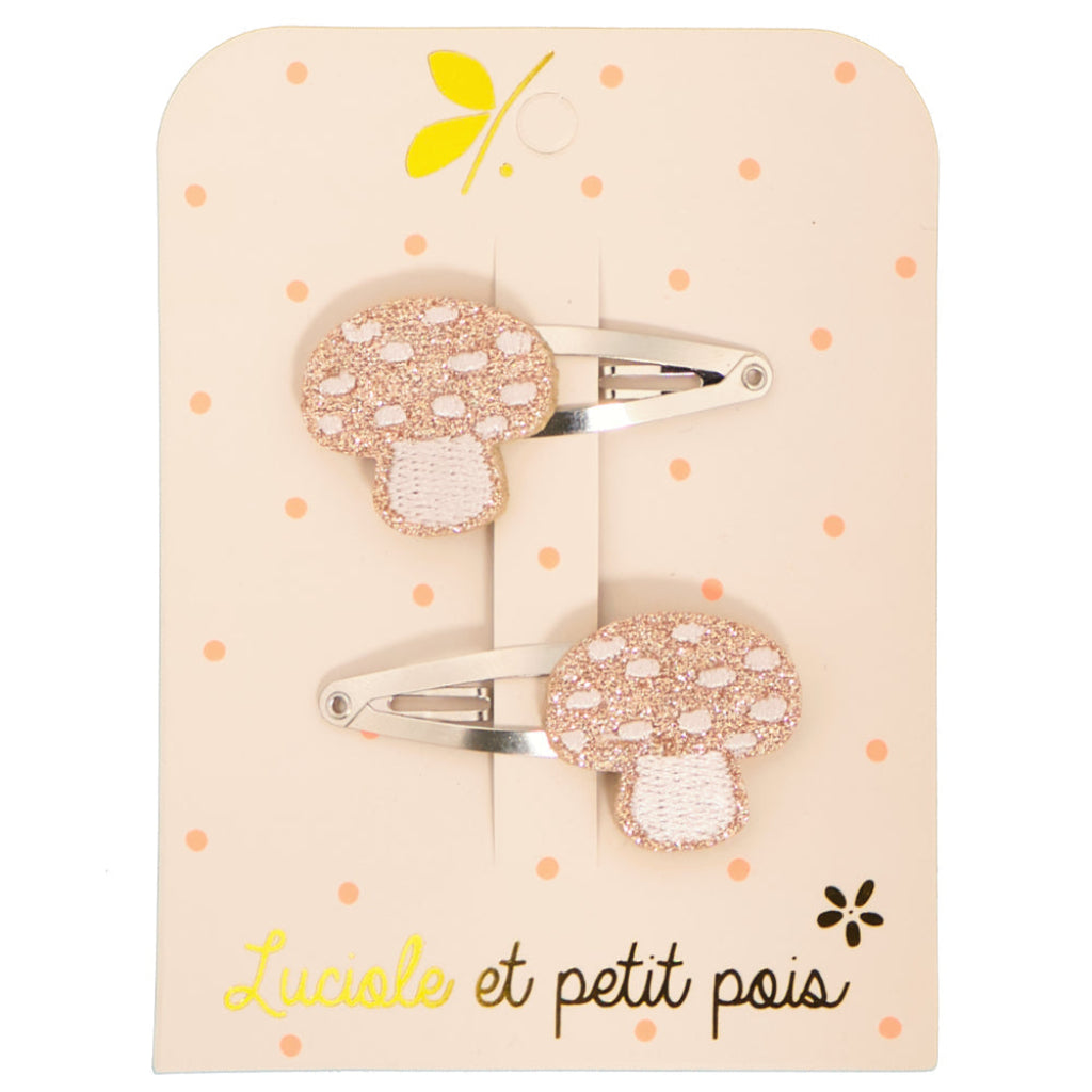 Photo de duo barrettes champignons luciole 1 par Les Biscottes