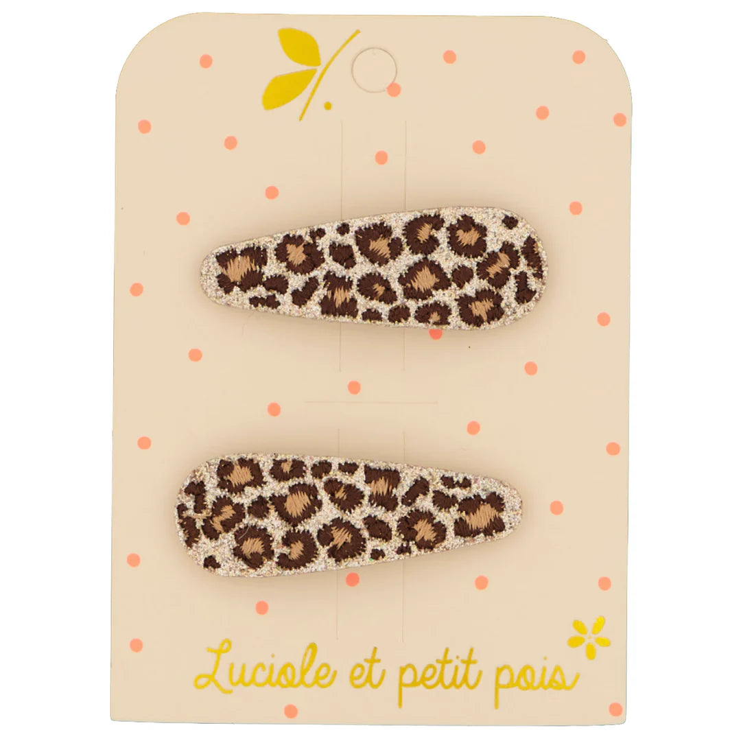 Duo Barrettes Léopard - Luciole et Petit Pois