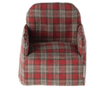 Photo de fauteuil vichy rouge maileg 2 par Les Biscottes
