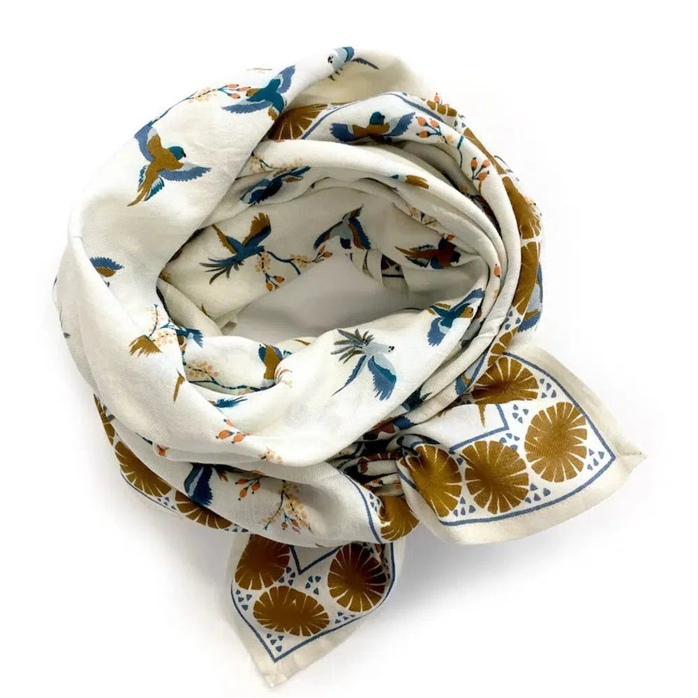 Foulard Latika Cerisier Fleur de Vanille - Apaches Collections