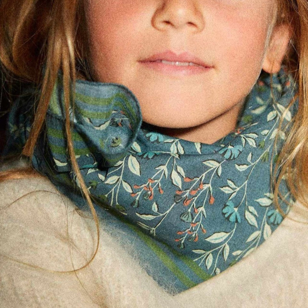 Photo de foulard boheme cobalt gabrielle 3 par Les Biscottes