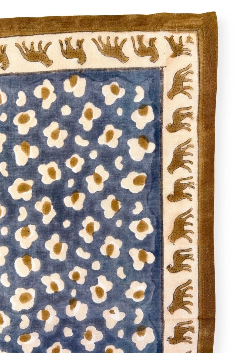 Foulard Dupatta Léopard Météorite - Apaches Collections