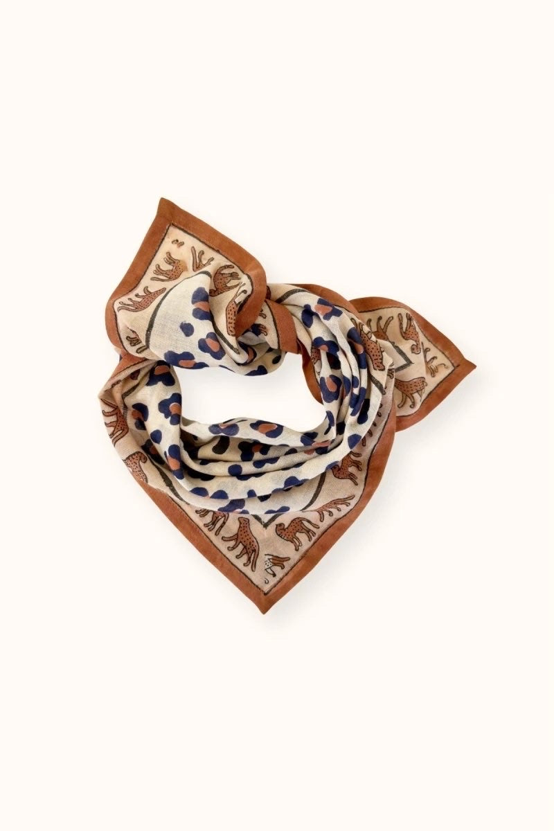 Foulard Dupitta Léopard Rust - Apaches Collections