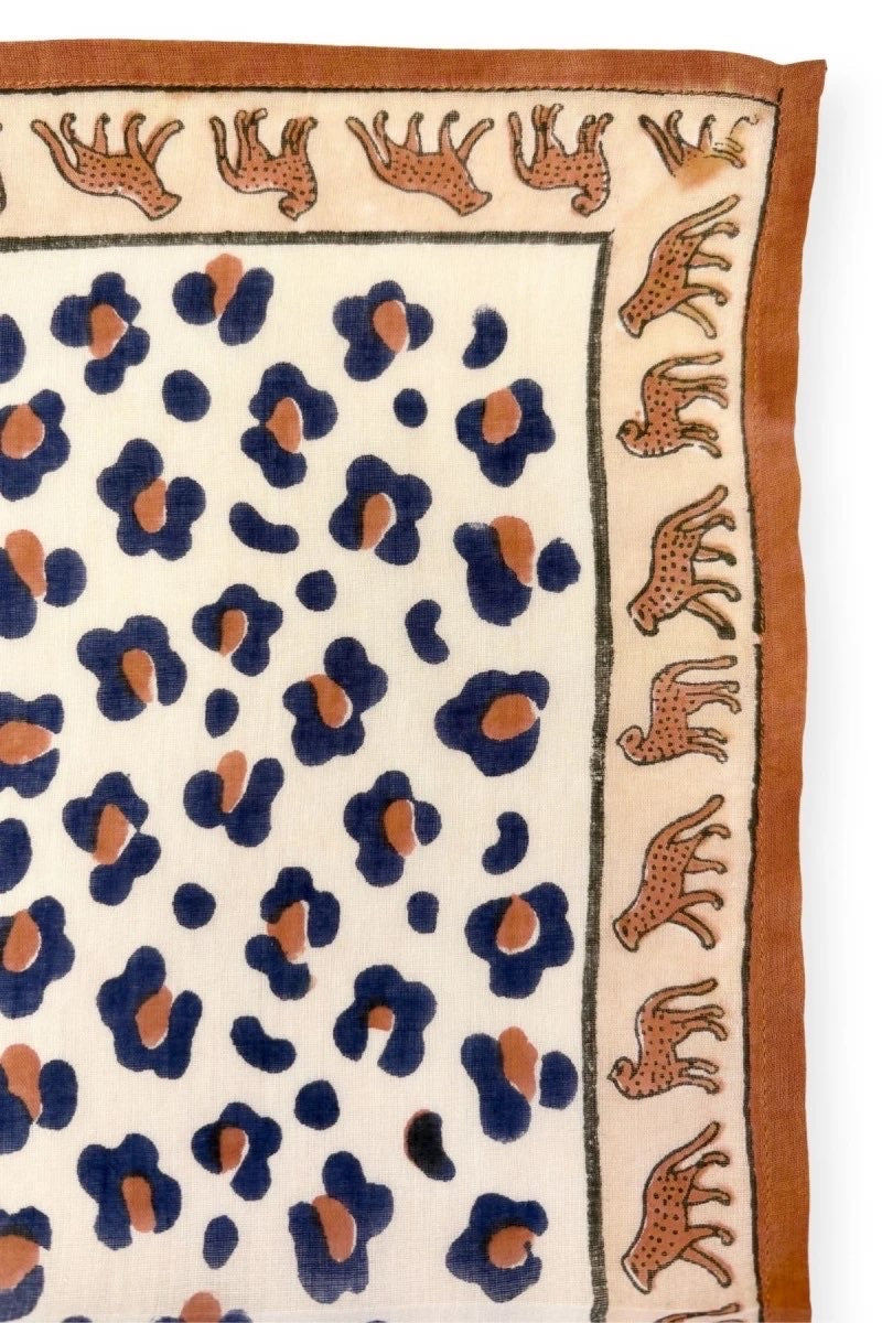 Foulard Dupitta Léopard Rust - Apaches Collections