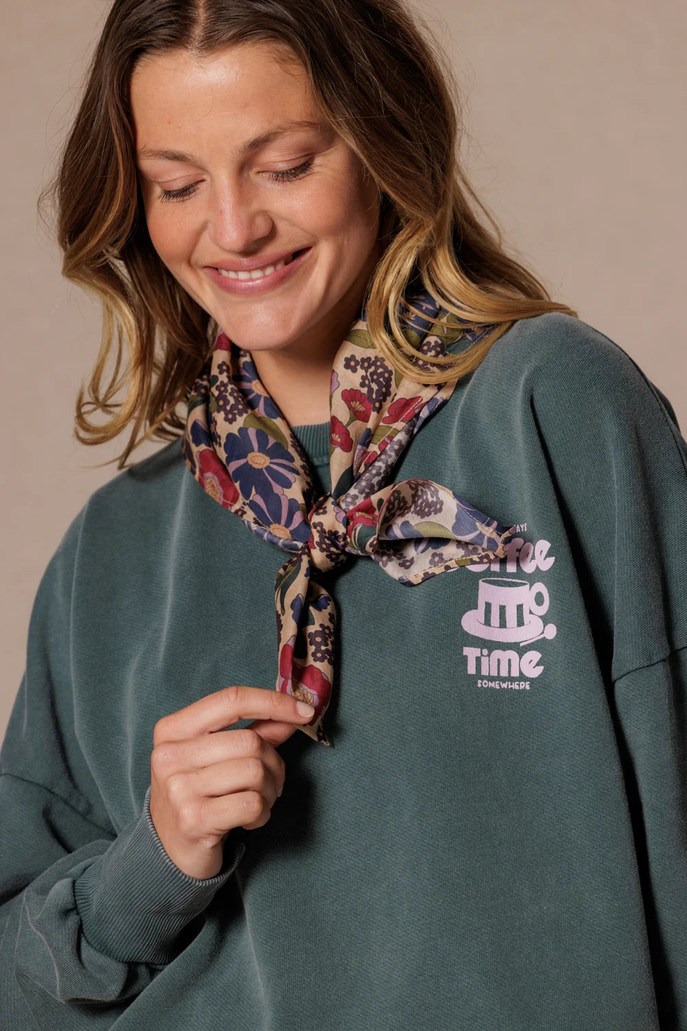 Foulard Freya September Macadamia - Apaches Collections