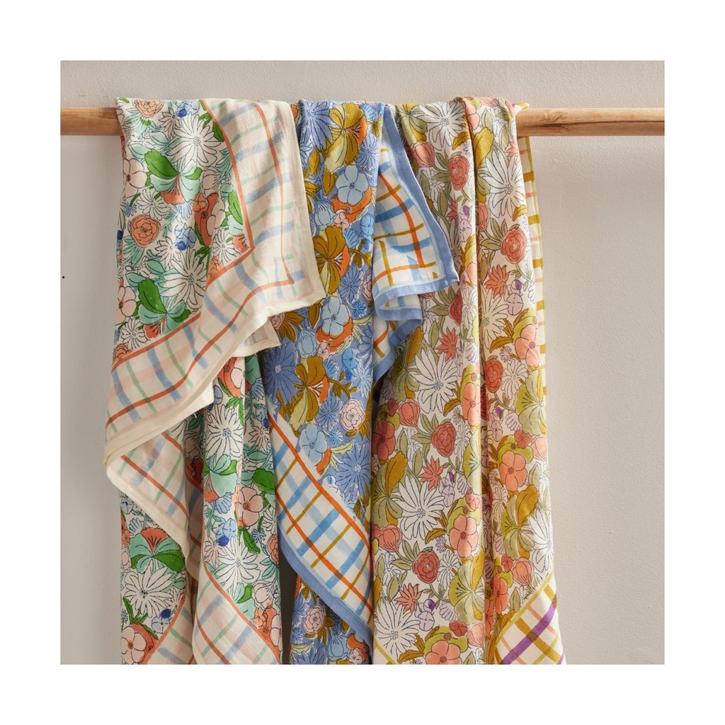 Foulard Indien Magic Garden Green - Bonheur du Jour