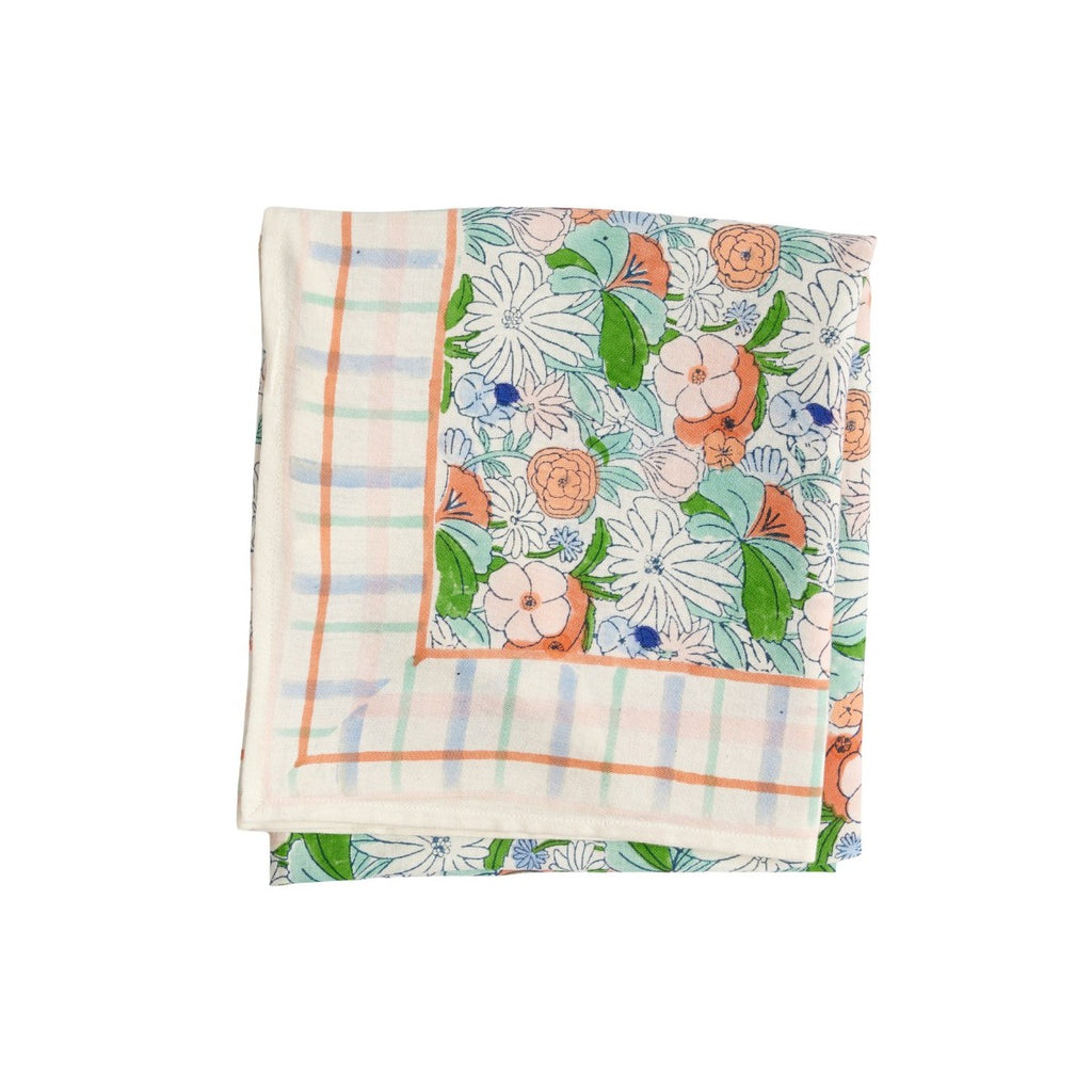 Foulard Indien Magic Garden Green - Bonheur du Jour