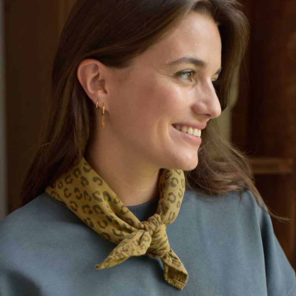 Foulard Kate Léopard Bronze - Marlot Paris