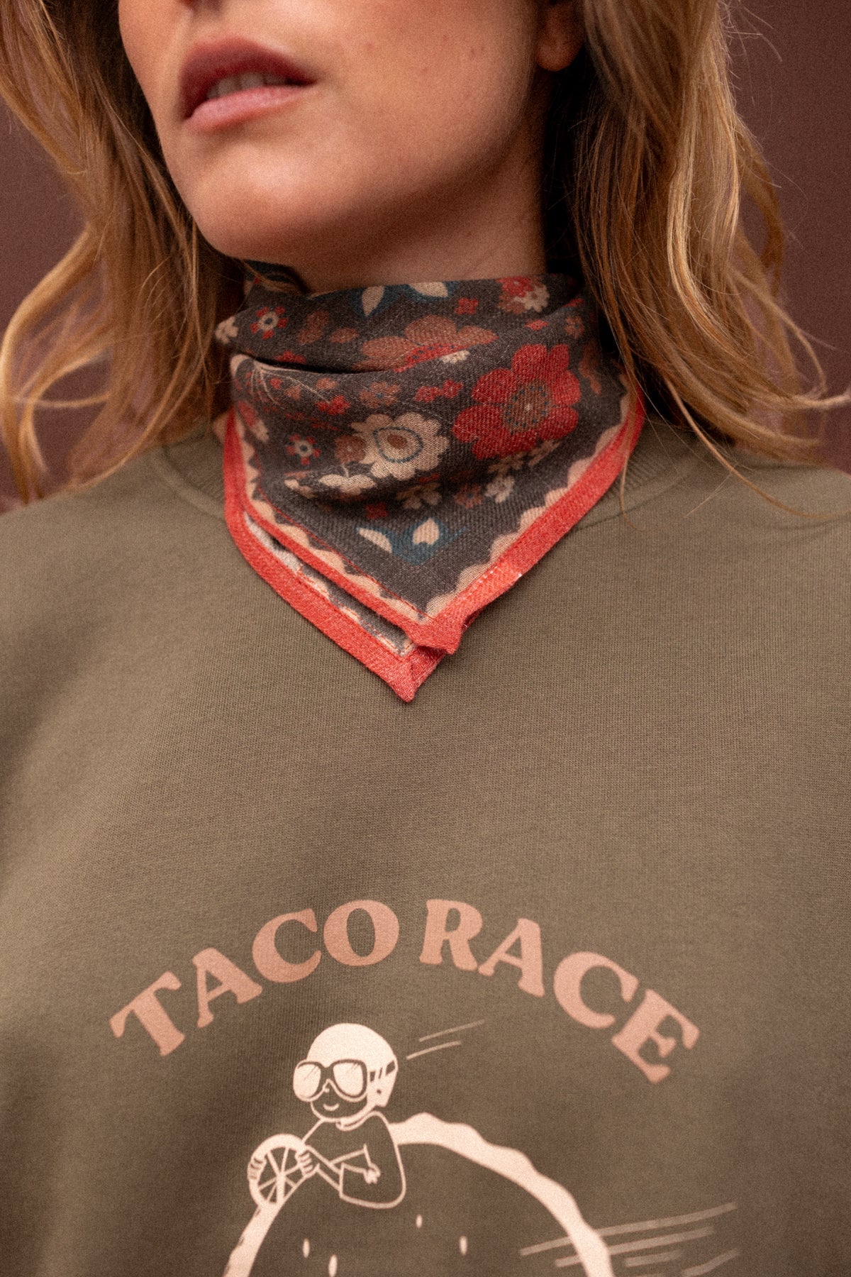 Foulard en Laine Farzana Bolero Fougere - Apaches Collections