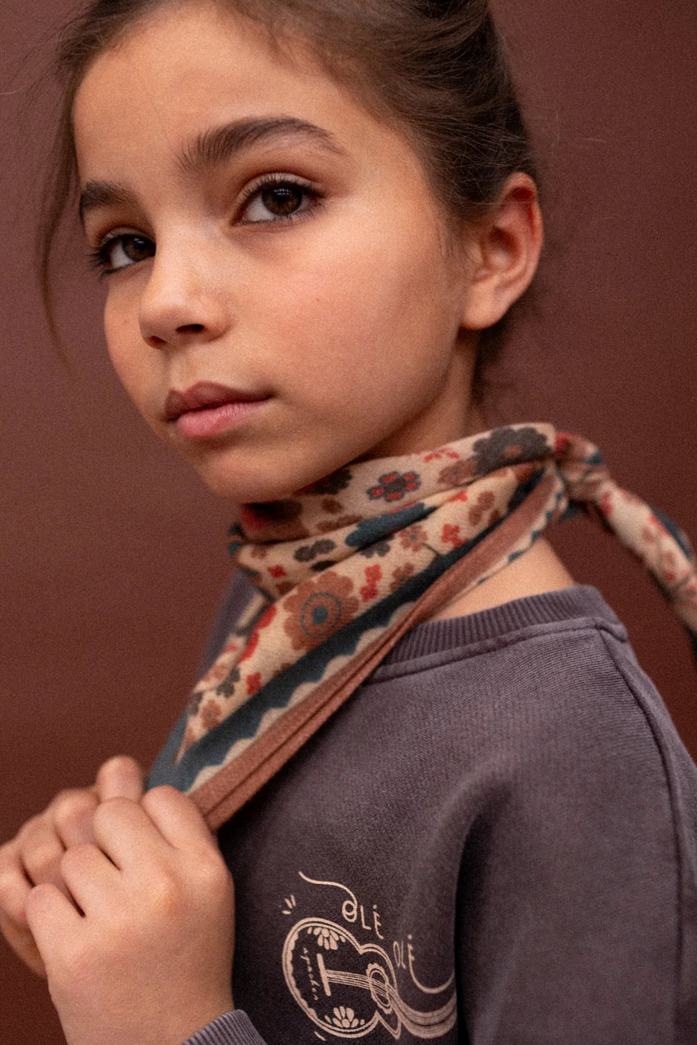 Foulard en Laine Farzana Bolero Macadamia - Apaches Collections