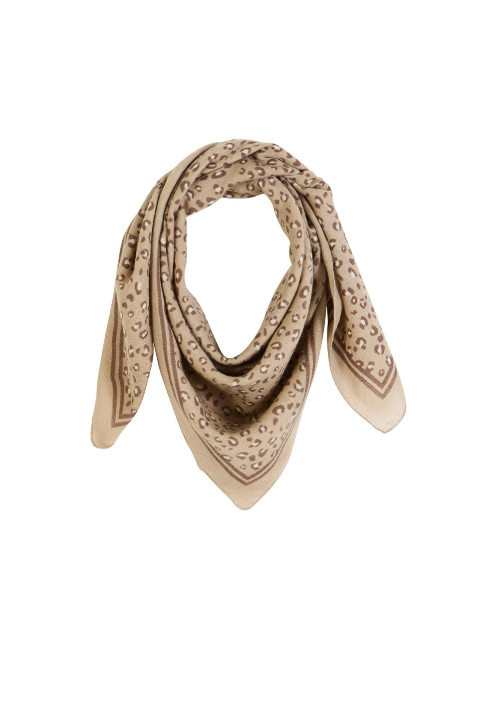 Foulard en Laine Léopard Beige - Gabrielle Paris
