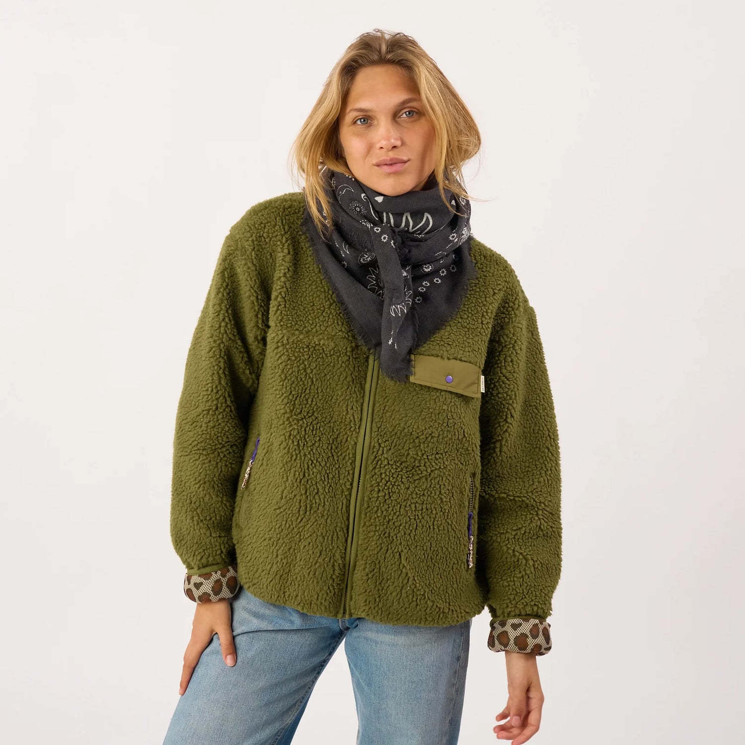 Foulard en Laine Louise Anthracite - Billybelt