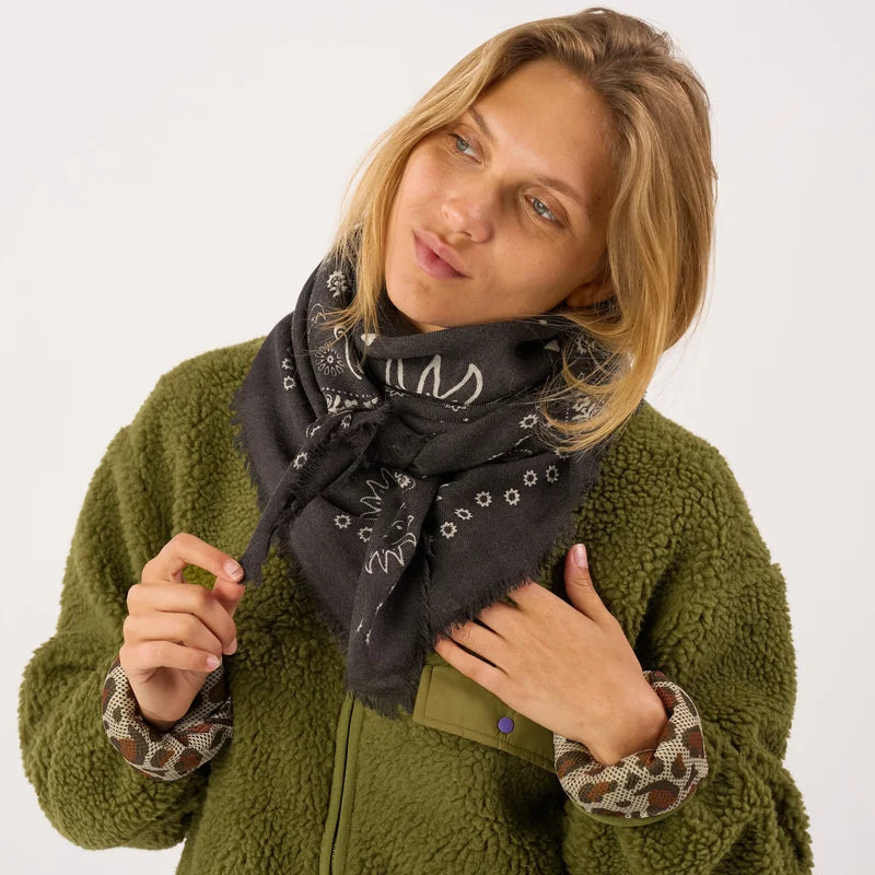 Foulard en Laine Louise Anthracite - Billybelt