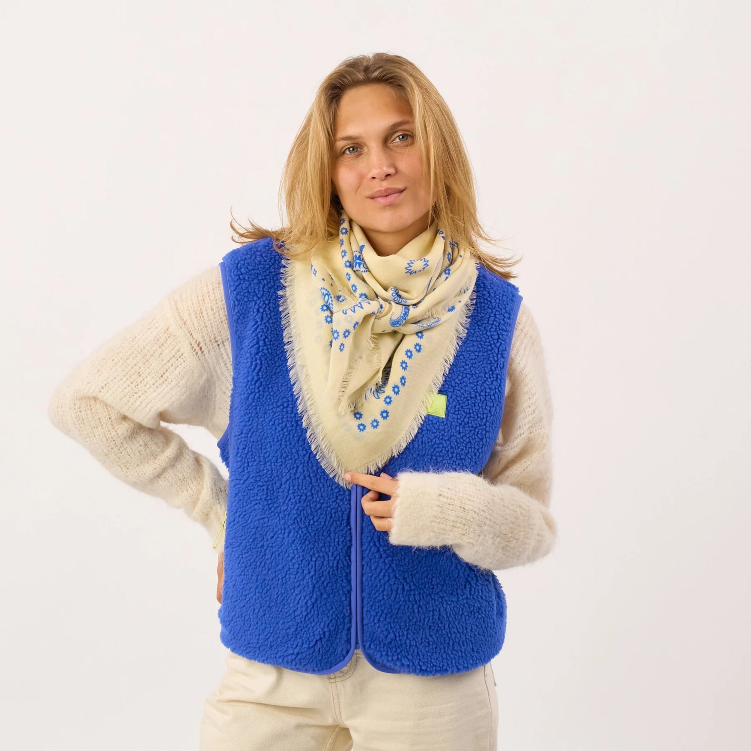 Foulard en Laine Louise Ivoire - Billybelt
