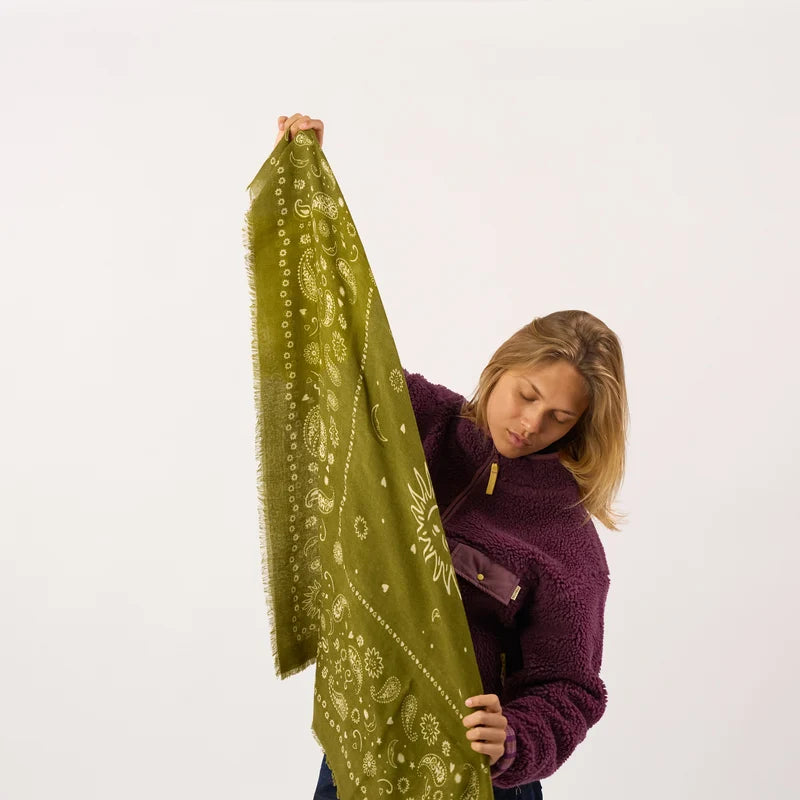 Foulard en Laine Louise Kaki - Billybelt