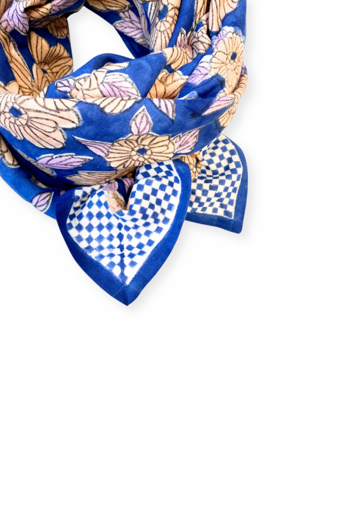 Foulard Latika Bloom Bleu Klein - Apaches Collections