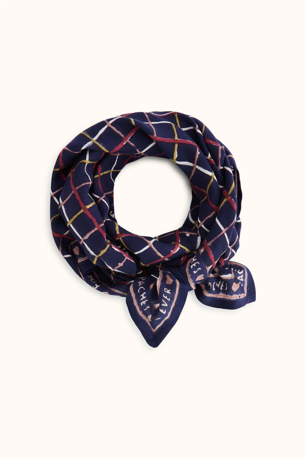 Foulard Latika Cahier Indigo - Apaches Collections