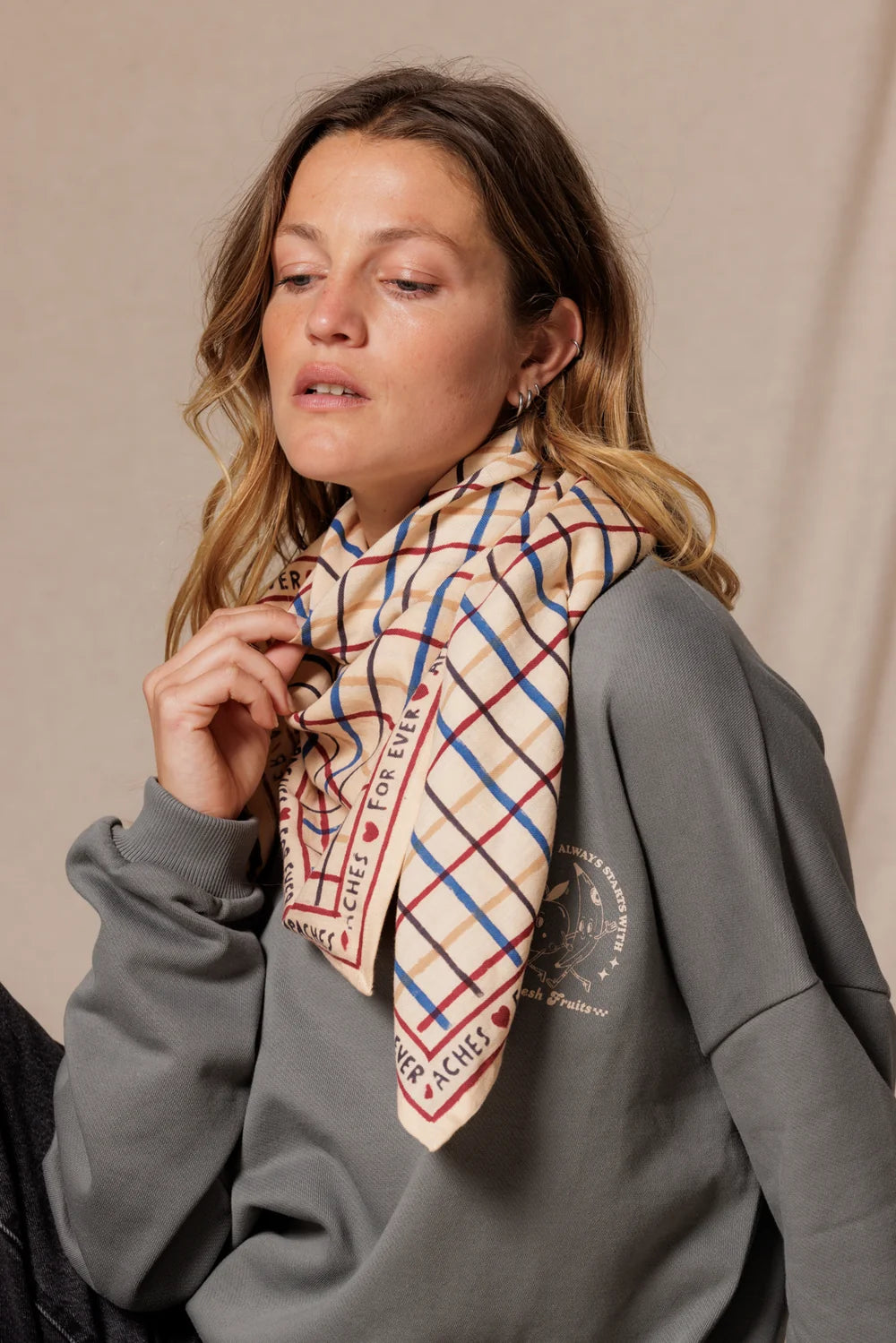 Foulard Latika Cahier Macadamia - Apaches Collections