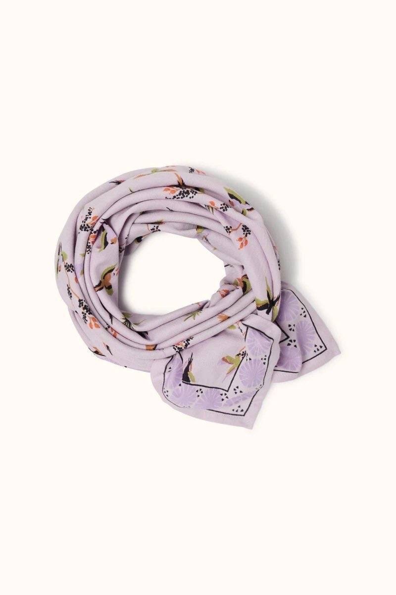 Foulard Latika Cerisier Lilas - Apaches Collections