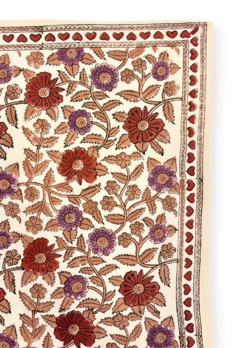 Foulard Latika Cœur Macadamia Fire - Apaches Collections