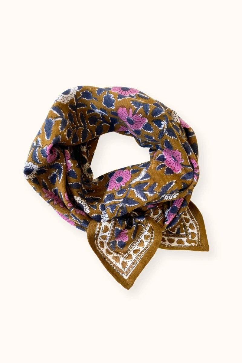 Foulard Latika Cœur Tapenade - Apaches Collections