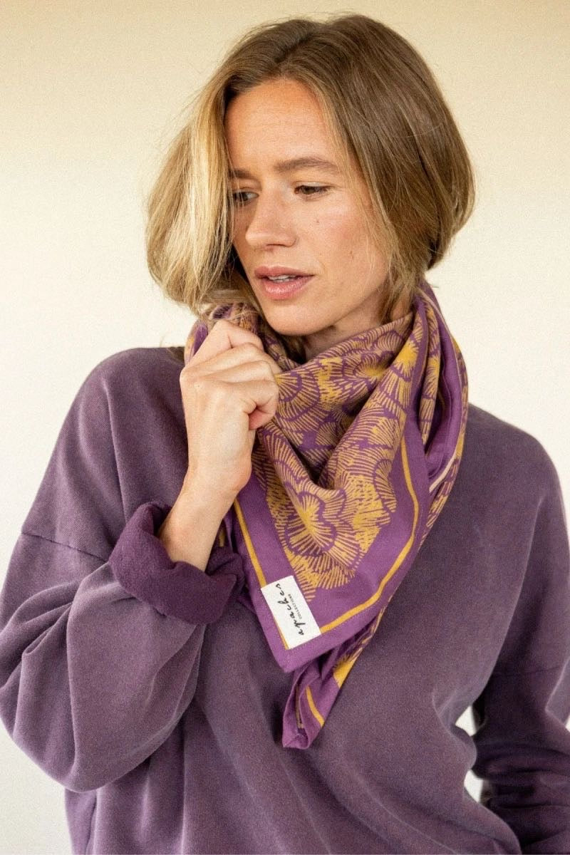 Foulard Latika Fireworks Cassis - Apaches Collections