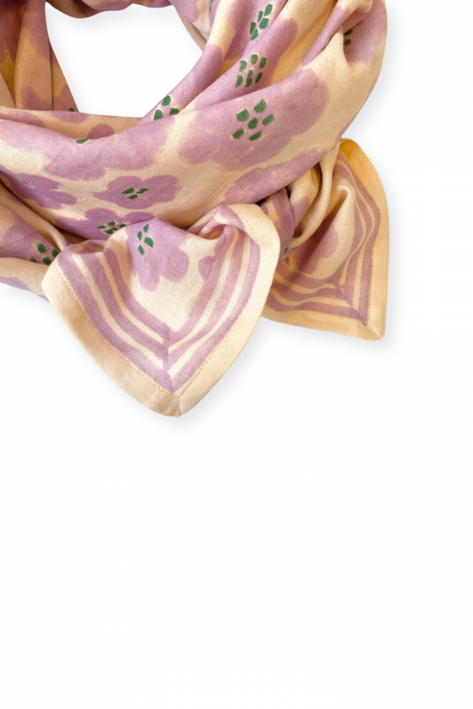 Foulard Latika Flora Bold Lavande - Apaches Collections