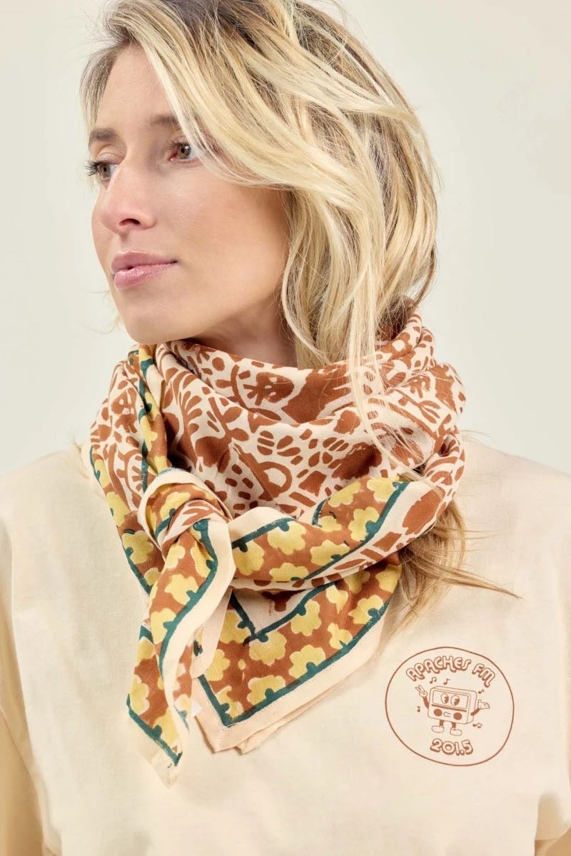 Foulard Latika Garden Macadamia - Apaches Collections