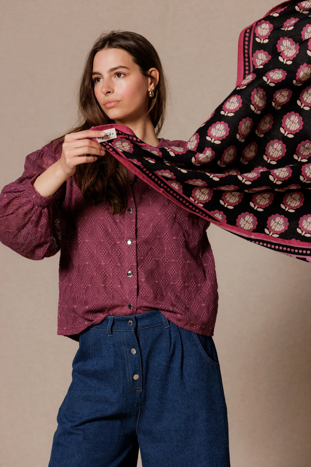 Foulard Latika Yeah Coal - Apaches Collections