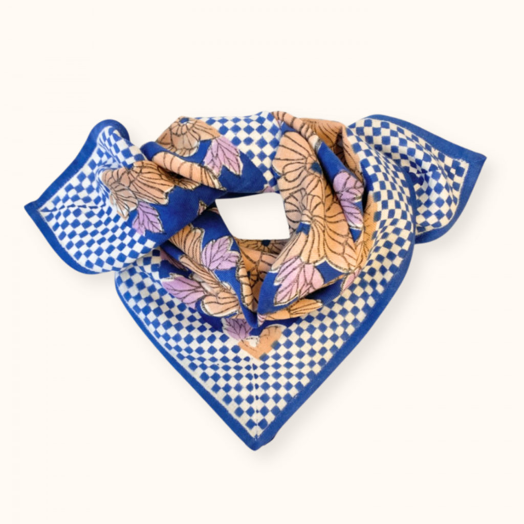 Foulard Manika Bloom Bleu Klein - Apaches Collections