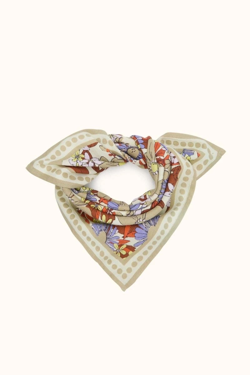 Foulard Manika Bouquet Macadamia - Apaches Collections