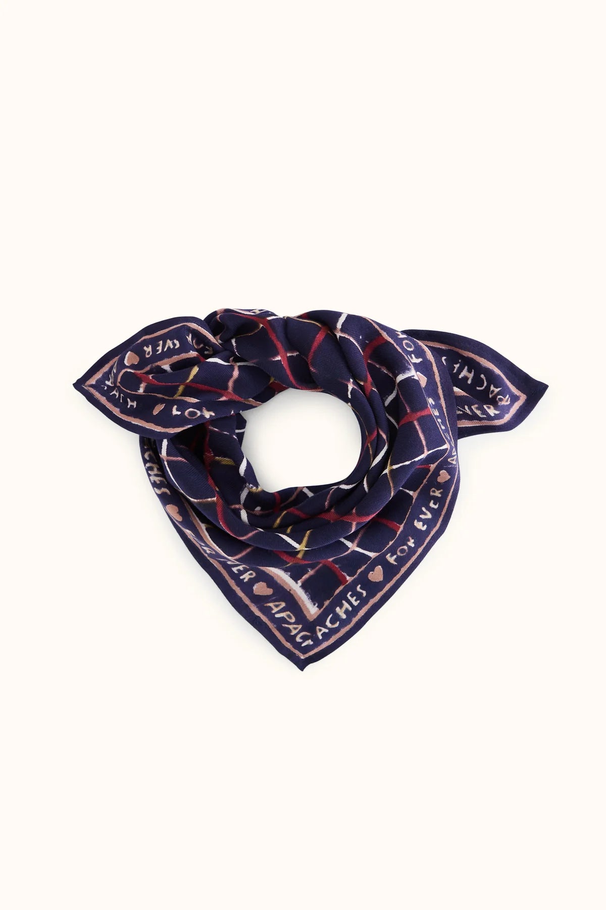 Foulard Manika Cahier Indigo - Apaches Collections