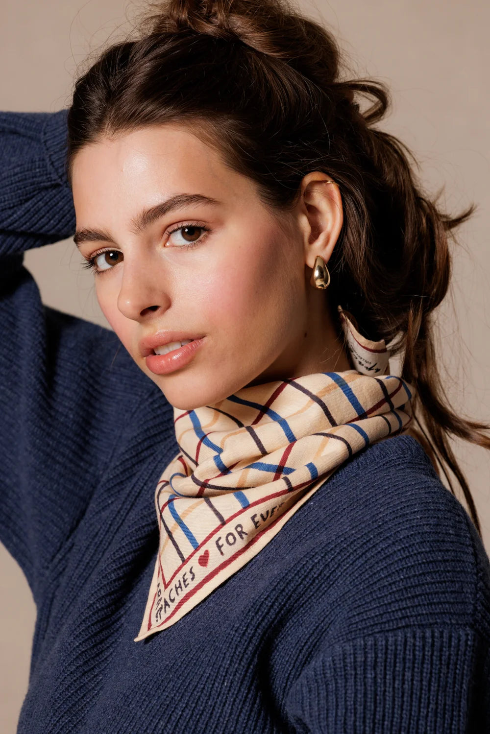 Foulard Manika Cahier Macadamia - Apaches Collections