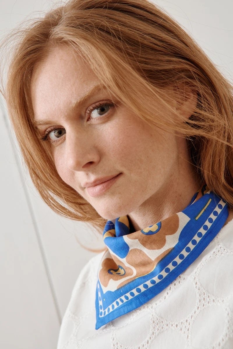 Foulard Manika Caleido True Blue - Apaches Collections