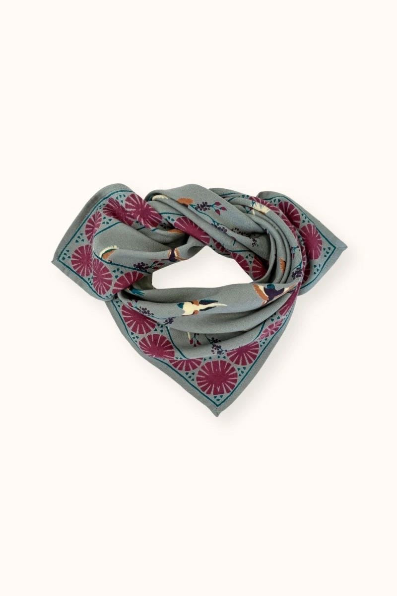 Foulard Manika Cerisier Grey - Apaches Collections