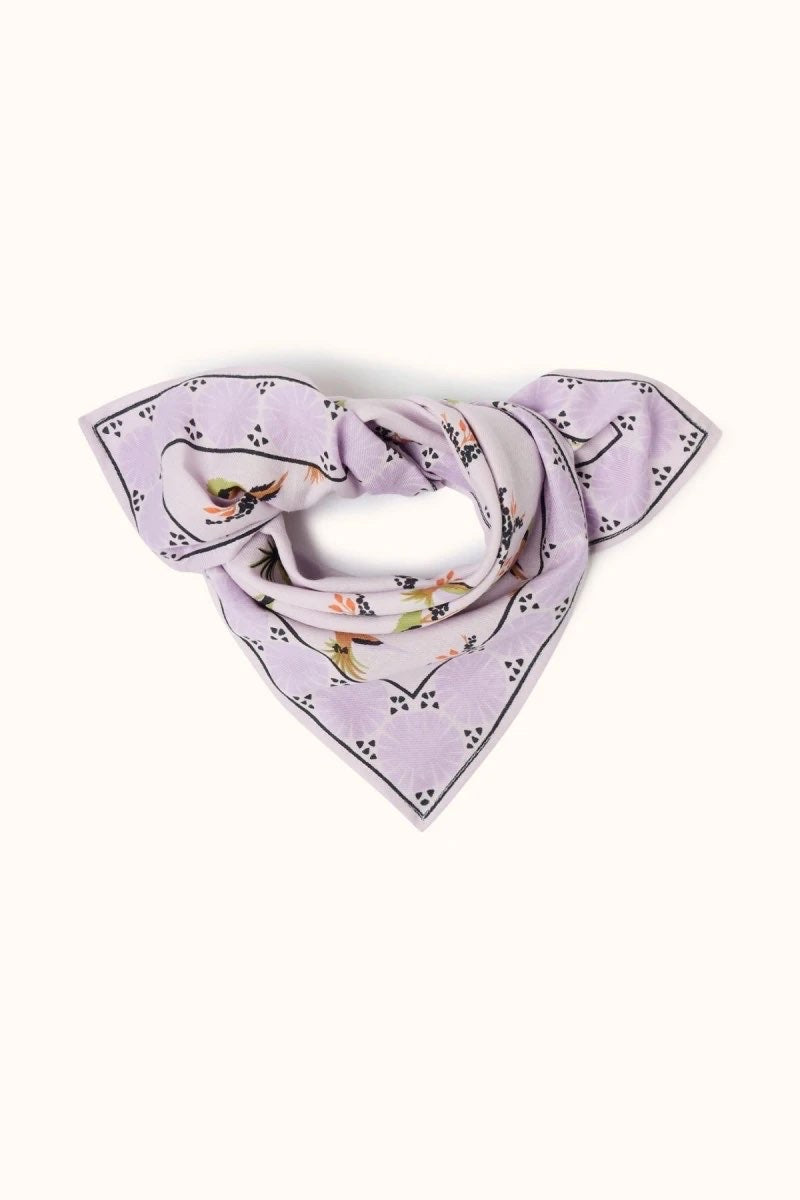 Foulard Manika Cerisier Lilas - Apaches Collections