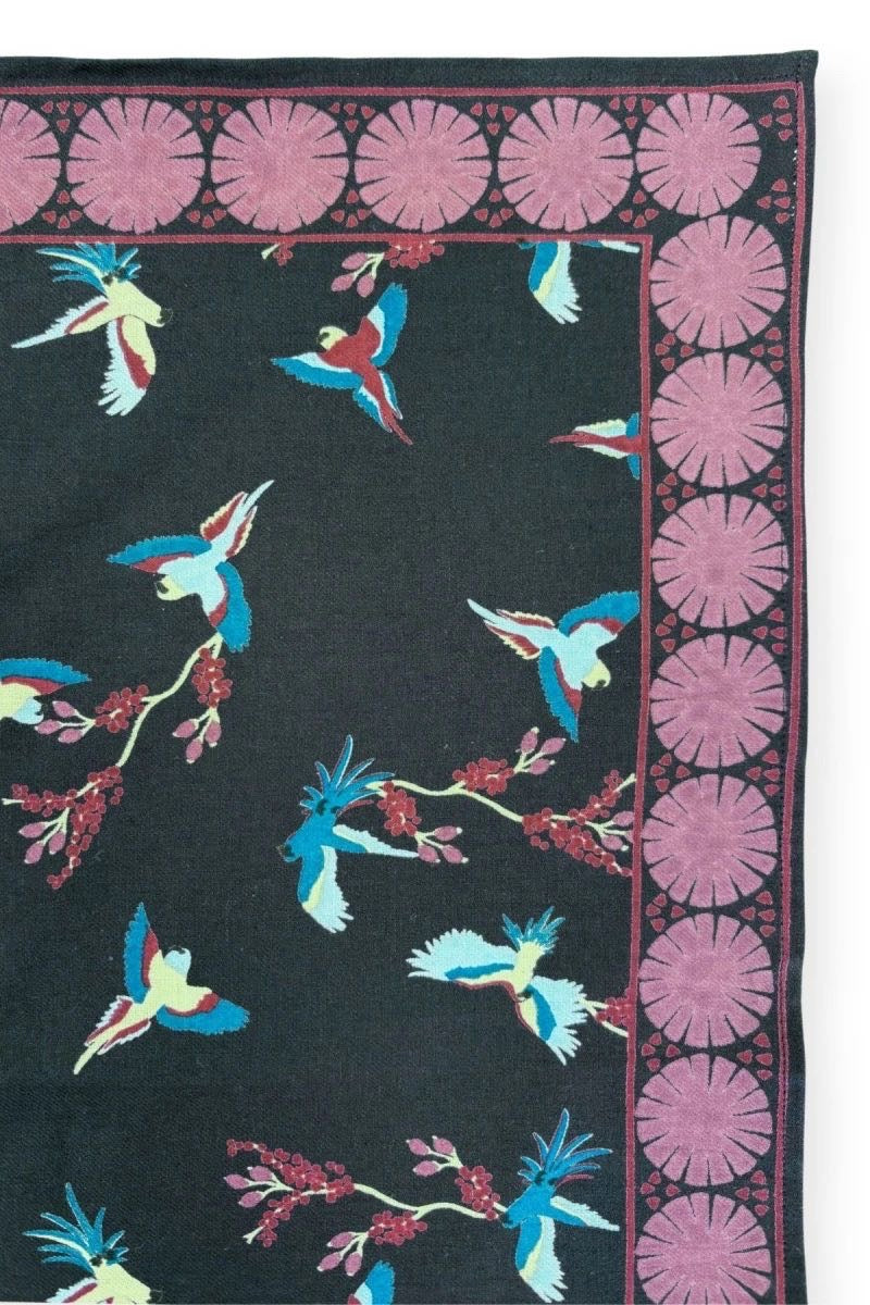 Foulard Manika Cerisier Navy - Apaches Collections