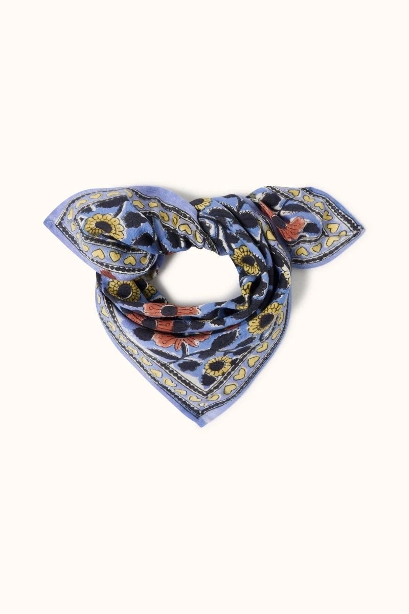 Foulard Manika Cœur Iris - Apaches Collections