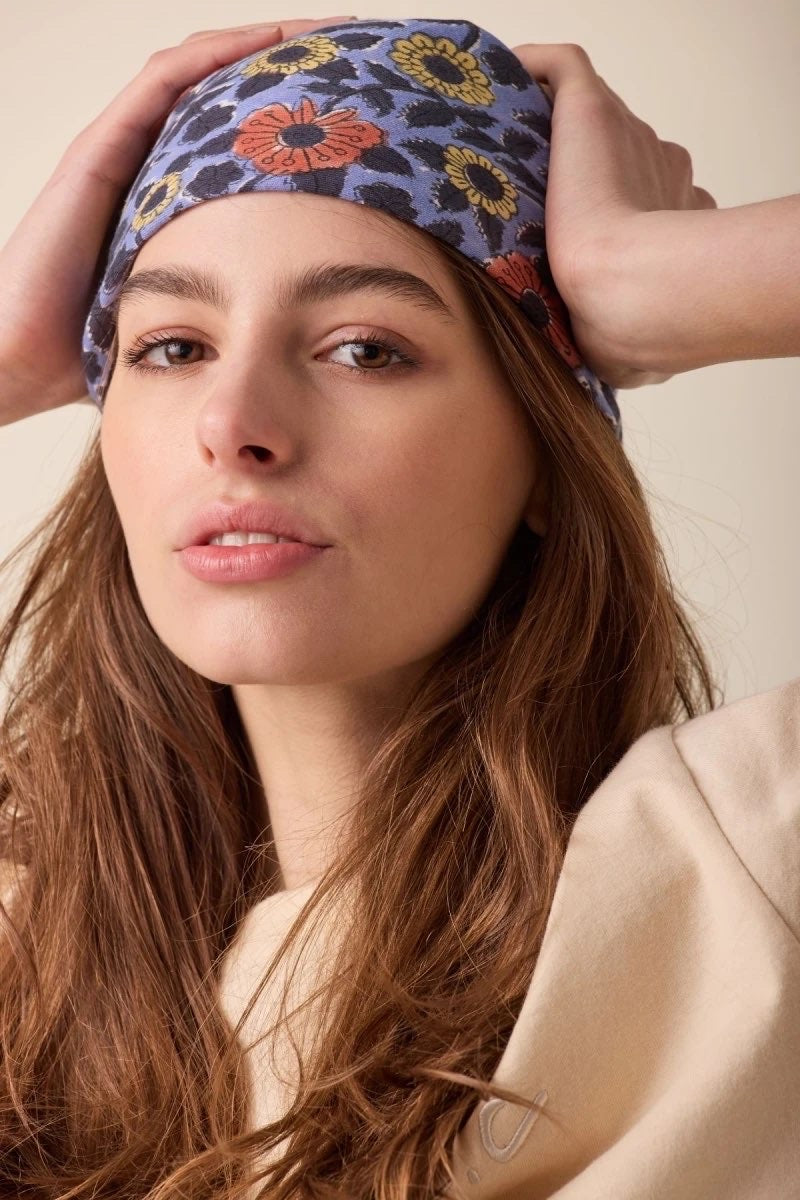 Foulard Manika Cœur Iris - Apaches Collections