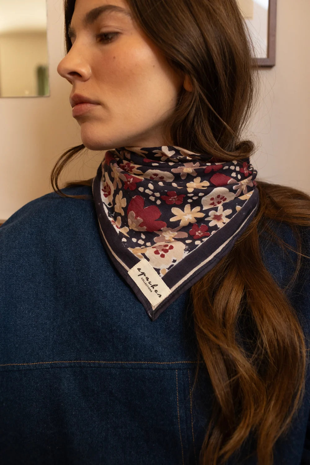 Foulard Manika Polly Coal - Apaches Collections